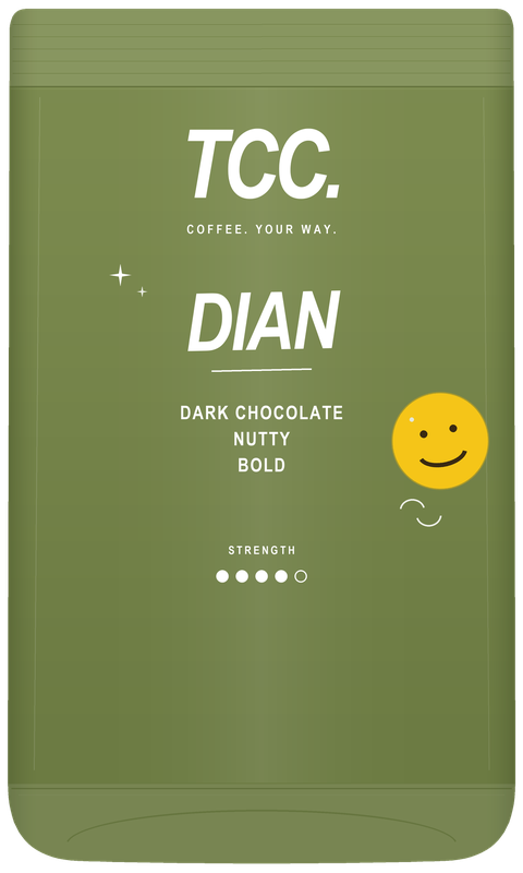 DIAN coffee bag — Dark Chocolate Nutty, Bold